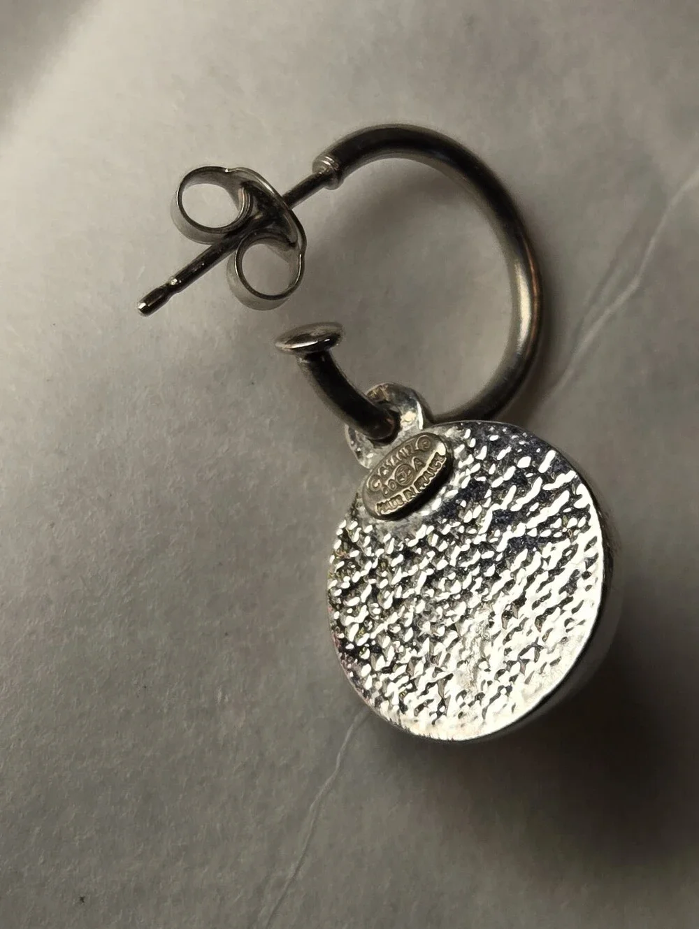 #1106 - Chanel CHANEL 00A Coco Mark Pearl 2000 Earrings Silver